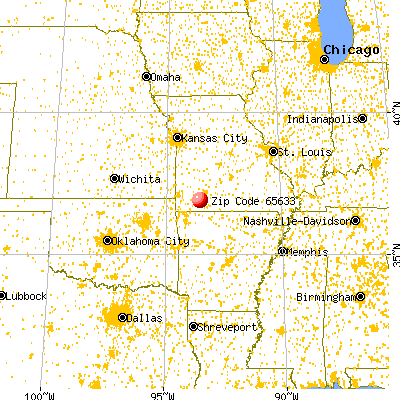 Crane, MO (65633) map from a distance