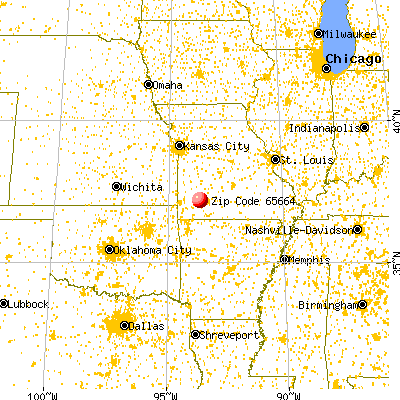 Halltown, MO (65664) map from a distance