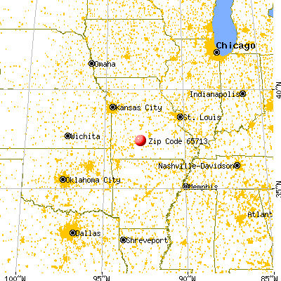 Niangua, MO (65713) map from a distance