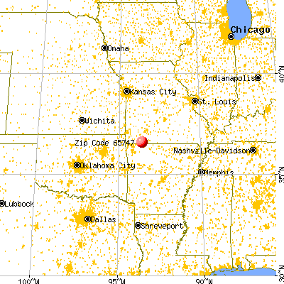 Shell Knob, MO (65747) map from a distance