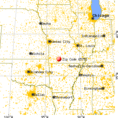 Sparta, MO (65753) map from a distance