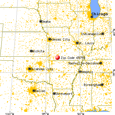 Spokane, MO (65754) map from a distance