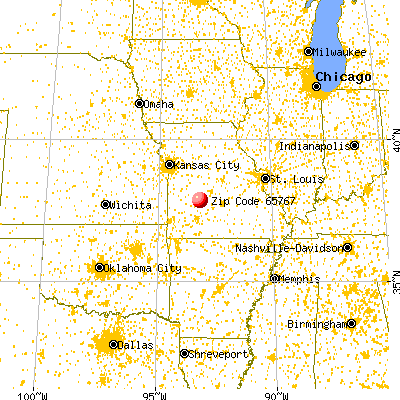 Urbana, MO (65767) map from a distance