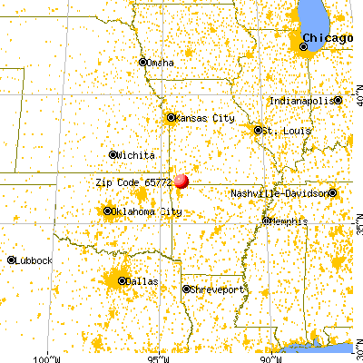 Washburn, MO (65772) map from a distance