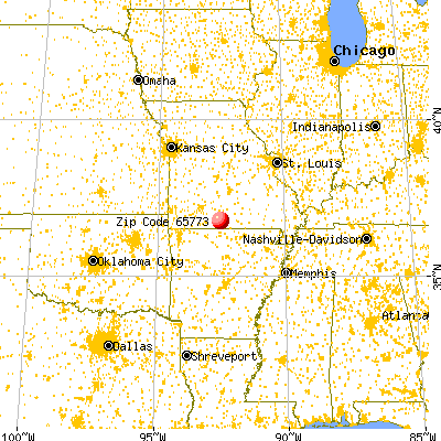 Wasola, MO (65773) map from a distance