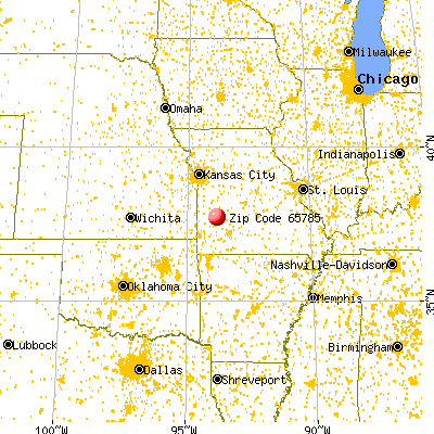 Stockton, MO (65785) map from a distance