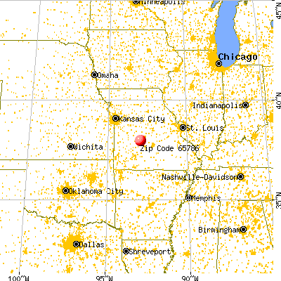 Macks Creek, MO (65786) map from a distance