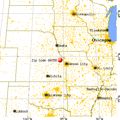 Muscotah, KS (66058) map from a distance