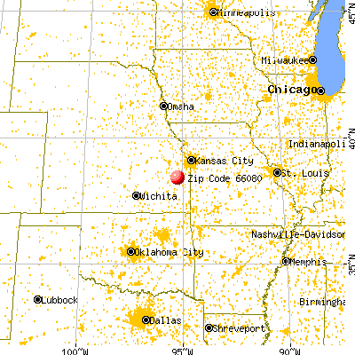 Richmond, KS (66080) map from a distance