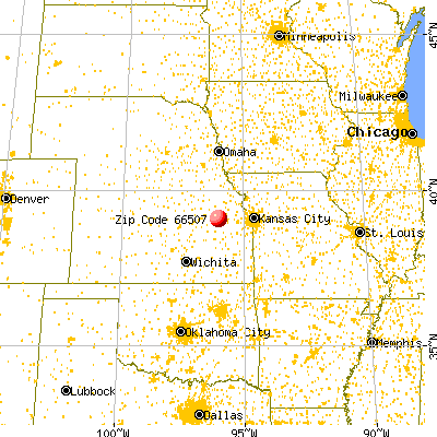 Maple Hill, KS (66507) map from a distance