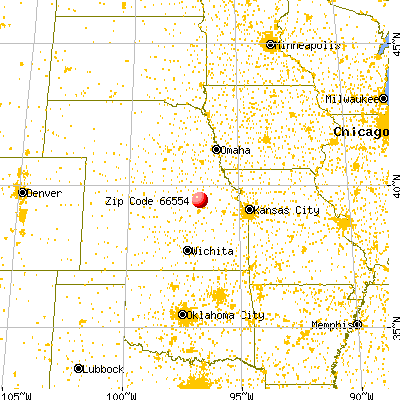 Randolph, KS (66554) map from a distance