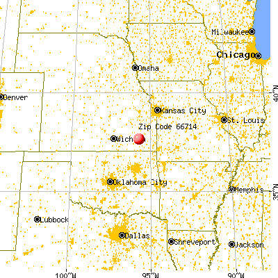 Benedict, KS (66714) map from a distance