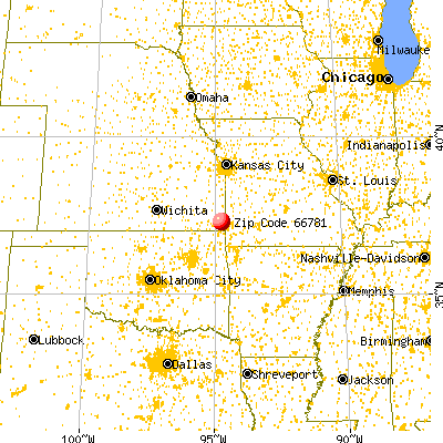 Weir, KS (66781) map from a distance
