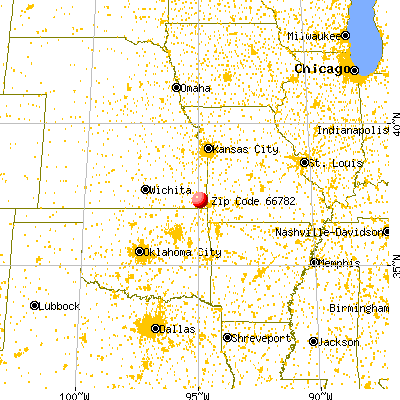 West Mineral, KS (66782) map from a distance