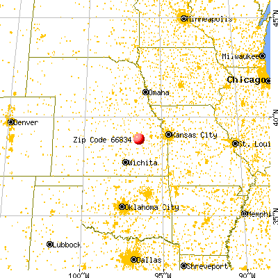 Alta Vista, KS (66834) map from a distance