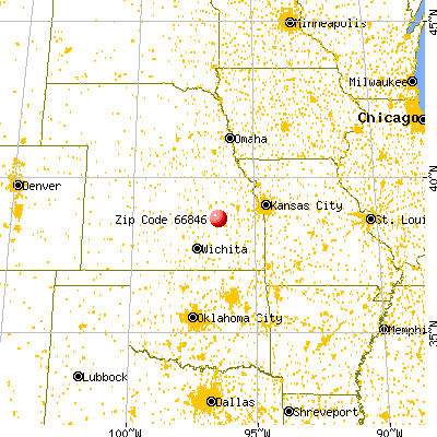 Council Grove, KS (66846) map from a distance