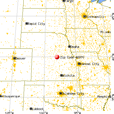 Webber, KS (66970) map from a distance