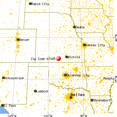 Isabel, KS (67065) map from a distance