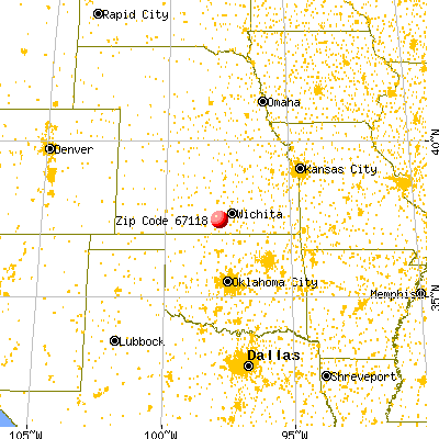 Norwich, KS (67118) map from a distance