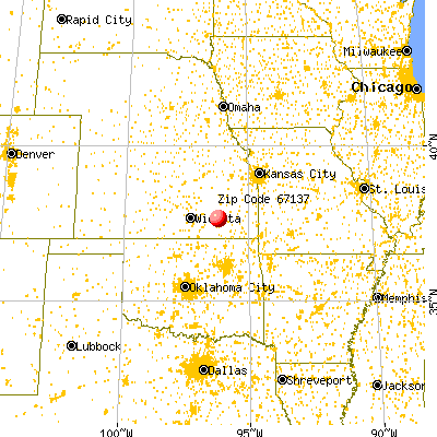 Severy, KS (67137) map from a distance