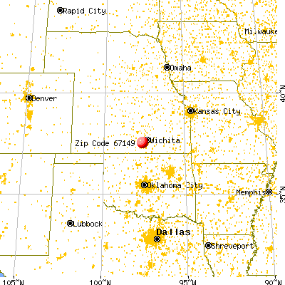 Viola, KS (67149) map from a distance