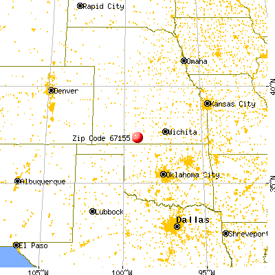 Wilmore, KS (67155) map from a distance