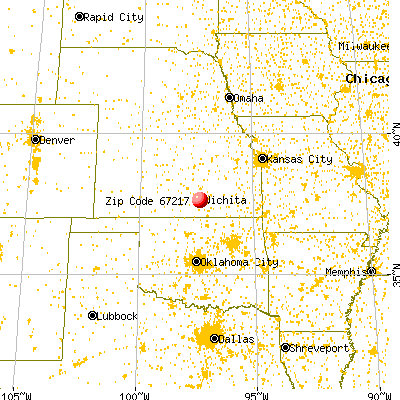 Wichita, KS (67217) map from a distance