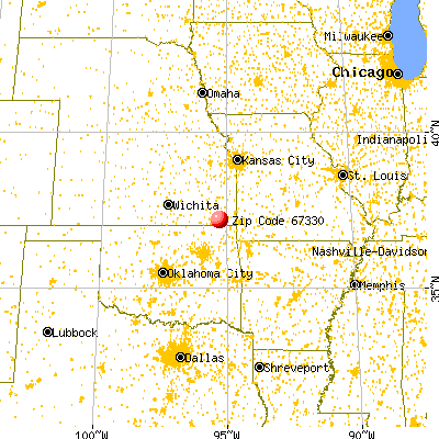 Altamont, KS (67330) map from a distance