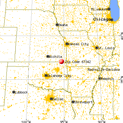Edna, KS (67342) map from a distance