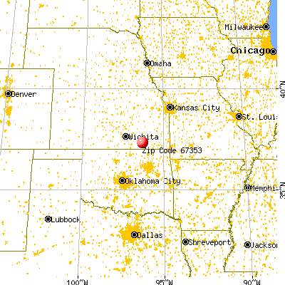 Moline, KS (67353) map from a distance
