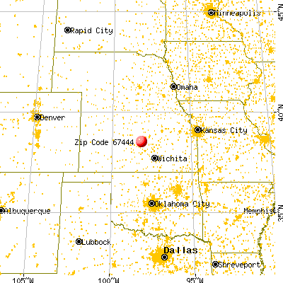 Geneseo, KS (67444) map from a distance