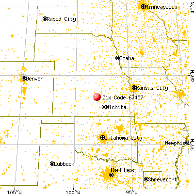 Little River, KS (67457) map from a distance