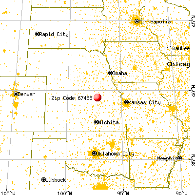 Morganville, KS (67468) map from a distance