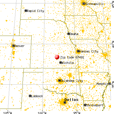 Windom, KS (67491) map from a distance