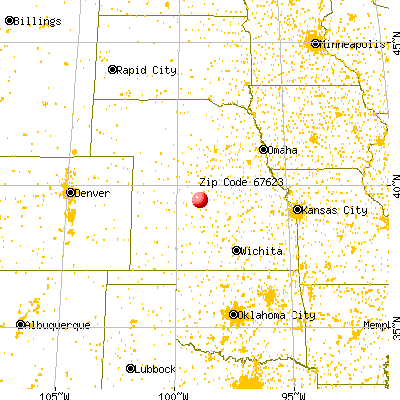 Alton, KS (67623) map from a distance