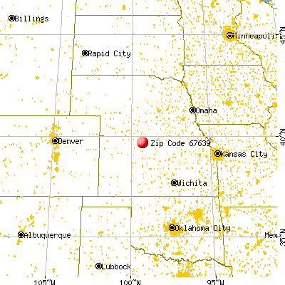 Glade, KS (67639) map from a distance