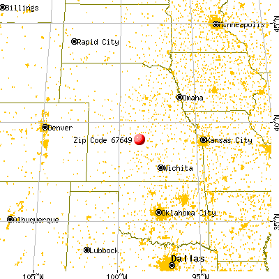 Luray, KS (67649) map from a distance