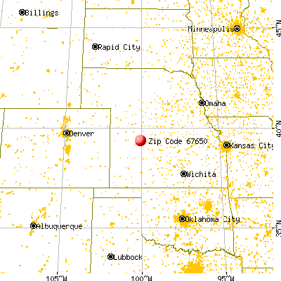 Morland, KS (67650) map from a distance