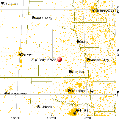 Paradise, KS (67658) map from a distance