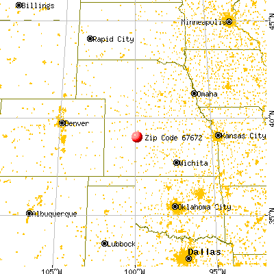 WaKeeney, KS (67672) map from a distance