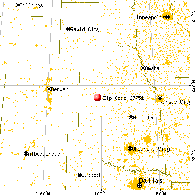 Park, KS (67751) map from a distance