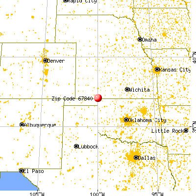 Englewood, KS (67840) map from a distance
