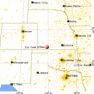 Fowler, KS (67844) map from a distance