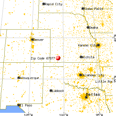 Sublette, KS (67877) map from a distance