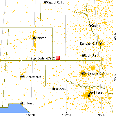 Moscow, KS (67952) map from a distance