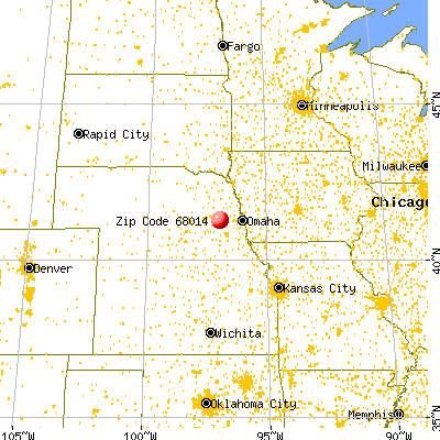 Bruno, NE (68014) map from a distance