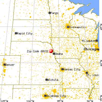 Hooper, NE (68031) map from a distance