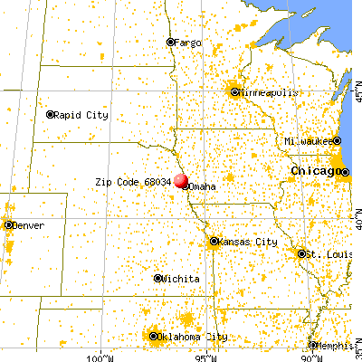 Kennard, NE (68034) map from a distance