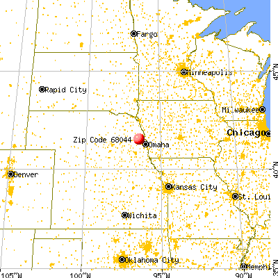 Nickerson, NE (68044) map from a distance