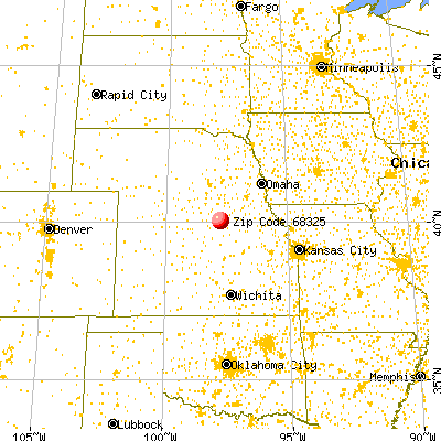 Byron, NE (68325) map from a distance